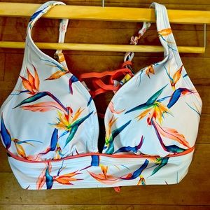 Arctic white swimsuit top